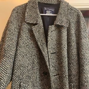 Burberry topcoat checkered and multicolor